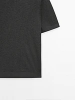T-shirt en maille de coton mélangé