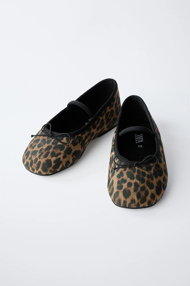 ANIMAL PRINT BALLET FLATS