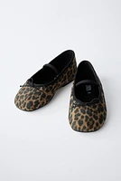 ANIMAL PRINT BALLET FLATS