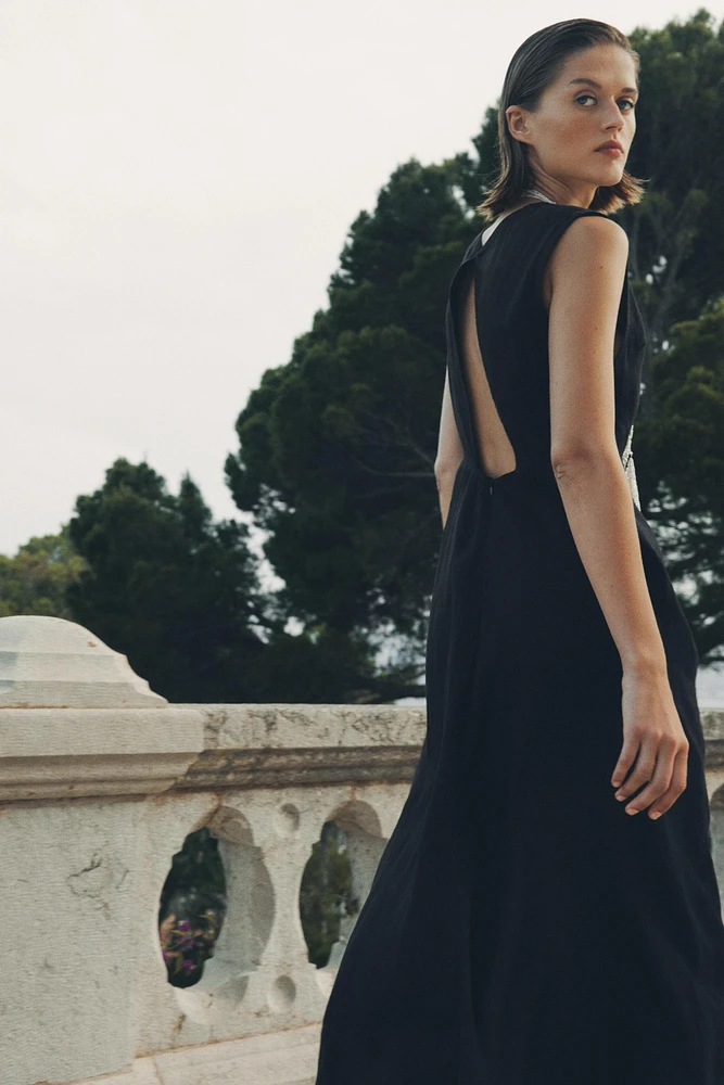 ROBE MIDI EN LIN 100 % ZW COLLECTION