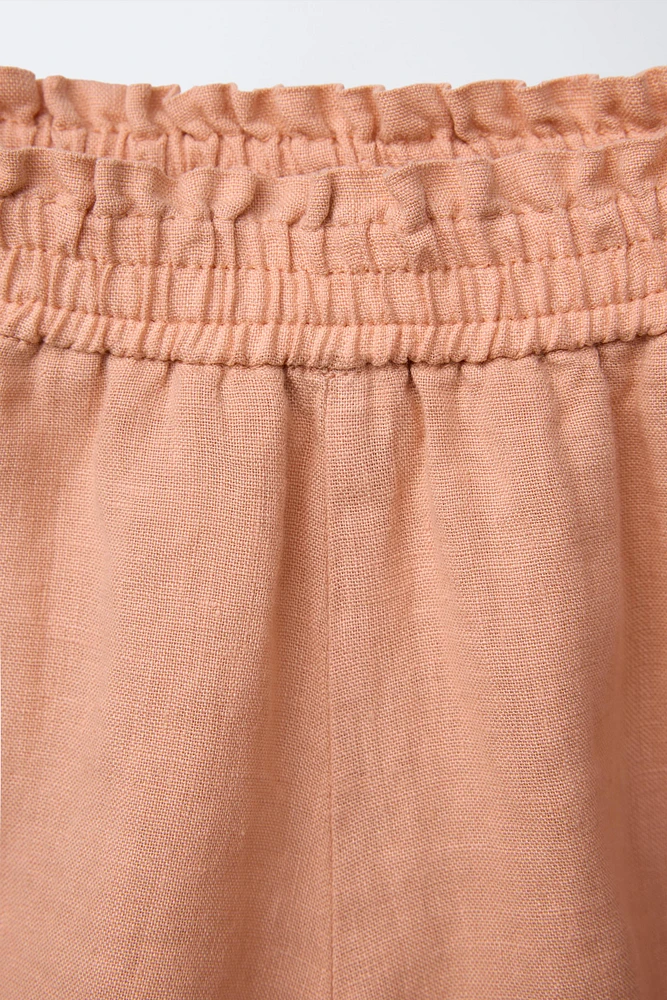 100% LINEN SHORTS