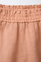 100% LINEN SHORTS