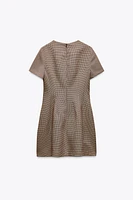 PLEATED PLAID DRESS ZW COLLECTION