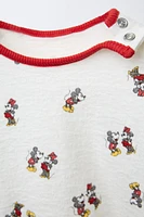 T-SHIRT TEXTURÉ IMPRIMÉ MICKEY ET MINNIE MOUSE © DISNEY
