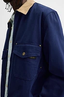 CONTRAST COLLAR JACKET
