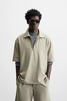 TECHNICAL ZIP POLO SHIRT