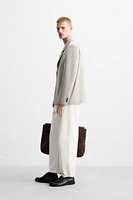 VESTE DE COSTUME STRUCTURÉE AVEC LIN