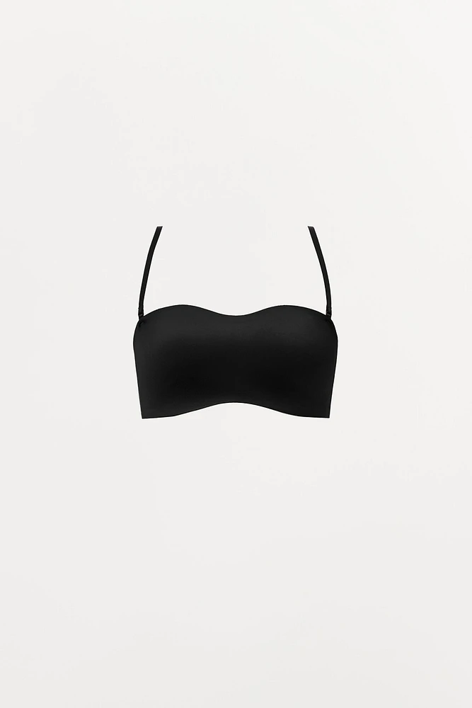 STRAPPY BANDEAU BRA WITH POLYAMIDE