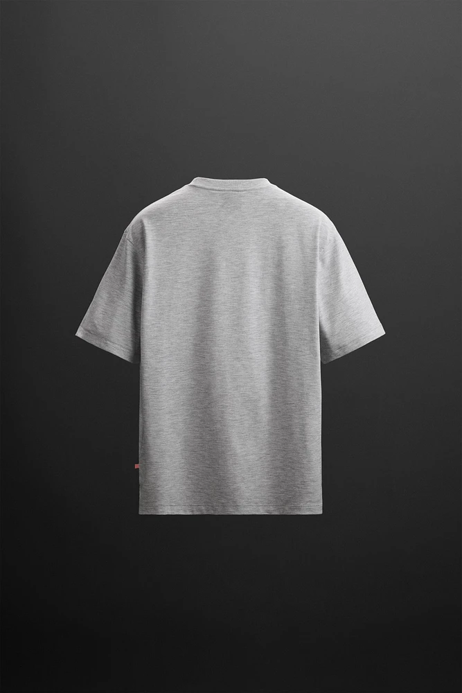 T-SHIRT D'ENTRAÎNEMENT EN MÉLANGE DE COTON