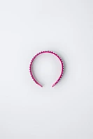 BEADED FLOWER HEADBAND
