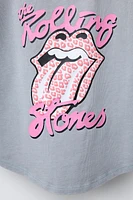 HEAVY WASHED EFFECT ROLLING STONES © T-SHIRT
