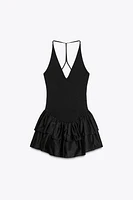 COMBINATION HALTER DRESS