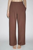 WIDE LEG CREPE PANTS