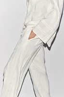 PANTALON 100 % LIN AVEC ENTRE-DEUX ZW COLLECTION