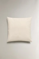 THROW PILLOW COVER WITH FLORAL EMBROIDERY