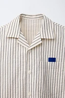 TEXTURED STRIPED SHIRT