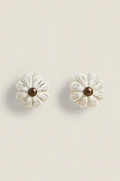 SET OF CERAMIC FLOWER KNOBS (SET 2