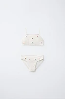 6-14 ANS/ BIKINI CROCHET FLEURS