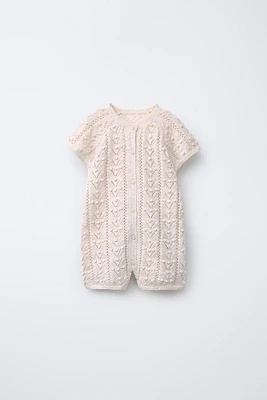 KNIT SHORT JUMPSUIT