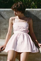 FLORAL POPLIN DRESS