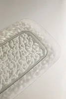 PLATEAU ACRYLIQUE BORD TEXTURÉ