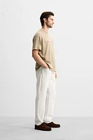 T-SHIRT WITH TONAL EMBROIDERY