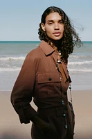 LINEN SAFARI SHIRT