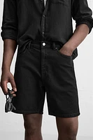 REGULAR FIT DENIM SHORTS