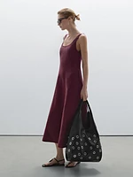 Long flowing 100% linen dress