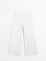 Flared high-waist jeans