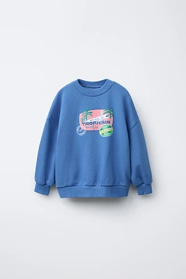 PATCH PRINT SWEATSHIRT