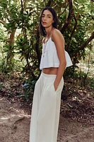 POPLIN PEPLUM TOP