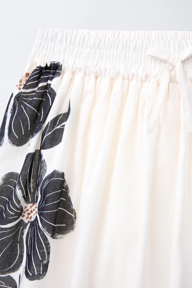 JUPE-SHORT BERMUDA IMPRIMÉE FLEURS
