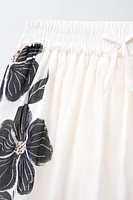 JUPE-SHORT BERMUDA IMPRIMÉE FLEURS