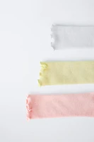 THREE-PACK OF LONG RUFFLY TRIM SOCKS
