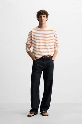 T-SHIRT JACQUARD RAYURES