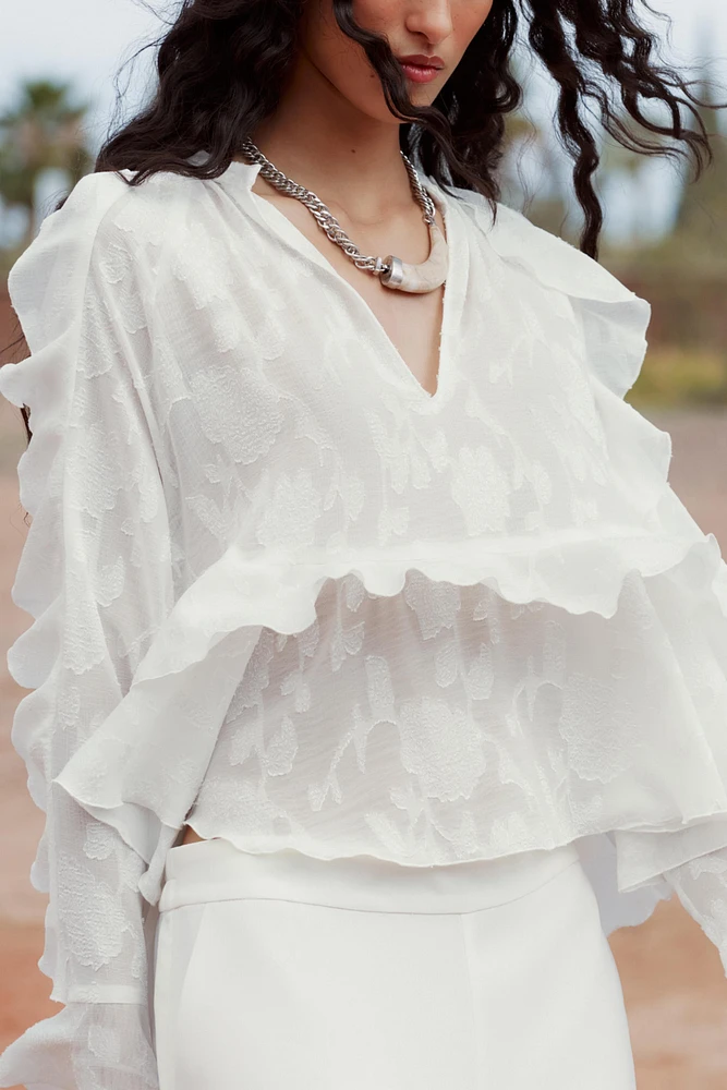 RUFFLED SHIRT
