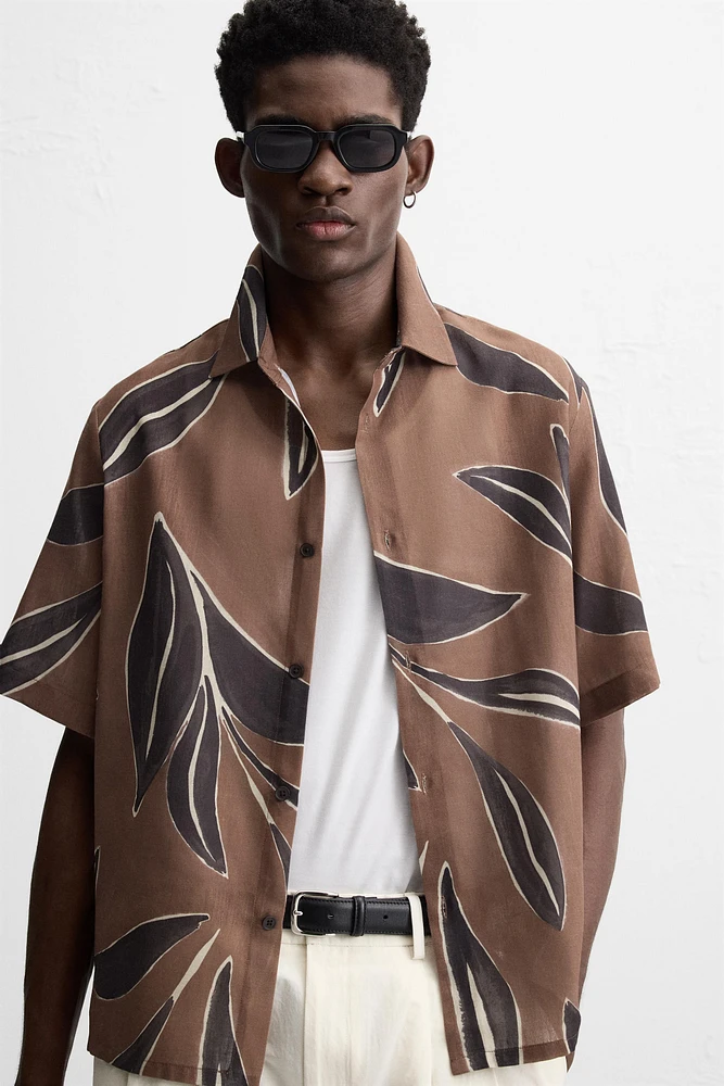 LEAF PRINT SHIRT