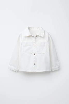 EMBROIDERED TWILL OVERSHIRT