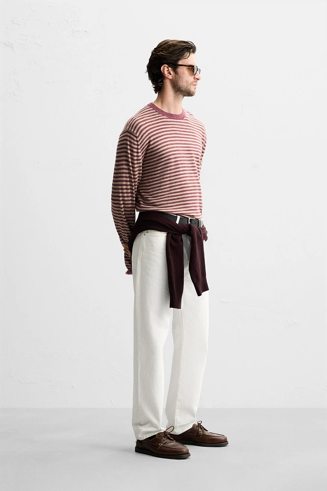 PULL EN JACQUARD À RAYURES