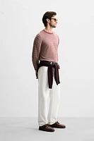 PULL EN JACQUARD À RAYURES