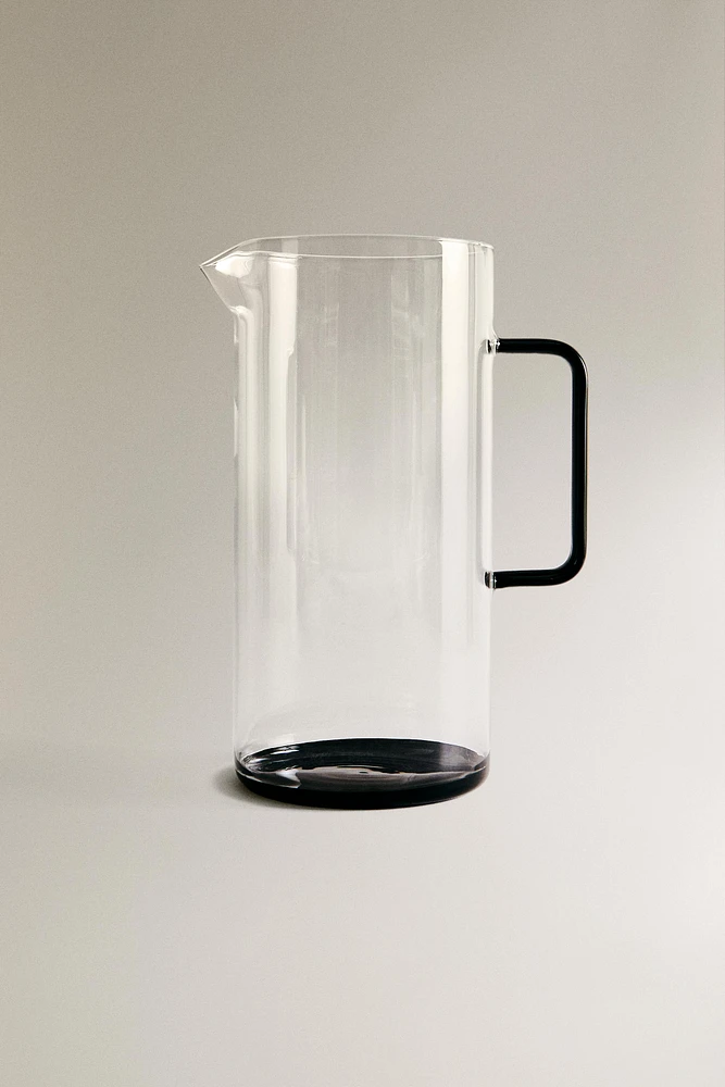 CONTRAST BOROSILICATE GLASS PITCHER