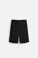 STRIPED JACQUARD SHORTS