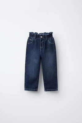 HEART POCKET PAPERBAG JEANS