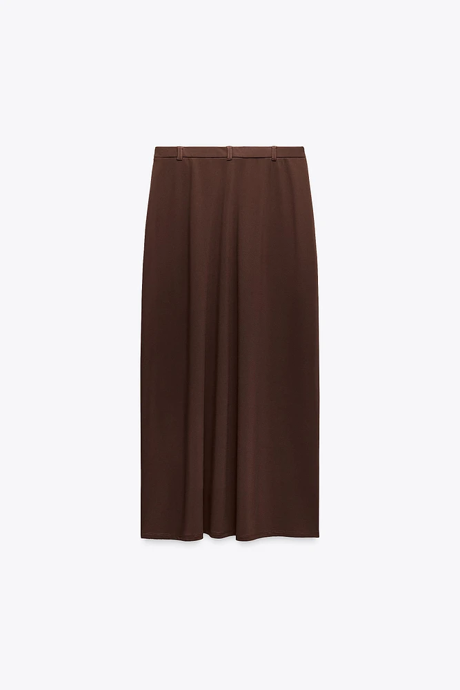 MIDI SKIRT WITH BUTTONS
