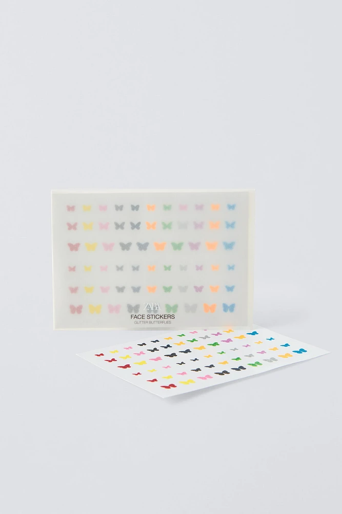 GLITTER BUTTERFLIES ZARA FACE STICKERS