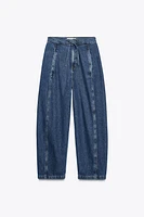 Z1975 HIGH-WAISTED DRAWSTRING JEANS