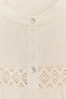 RUSTIC CROCHET LADDER STITCH TOP
