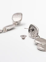 Boucles d’oreilles pendantes feuille