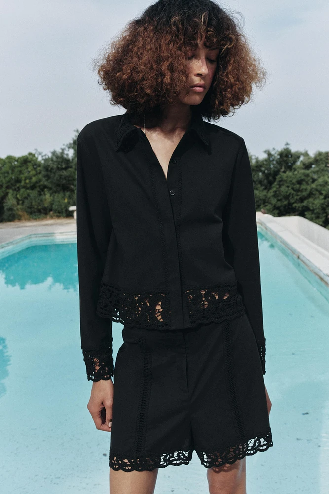 ZW COLLECTION CROCHET SHIRT